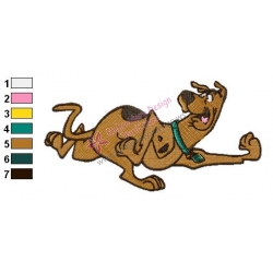 The Dog Scooby Doo Running Embroidery Design